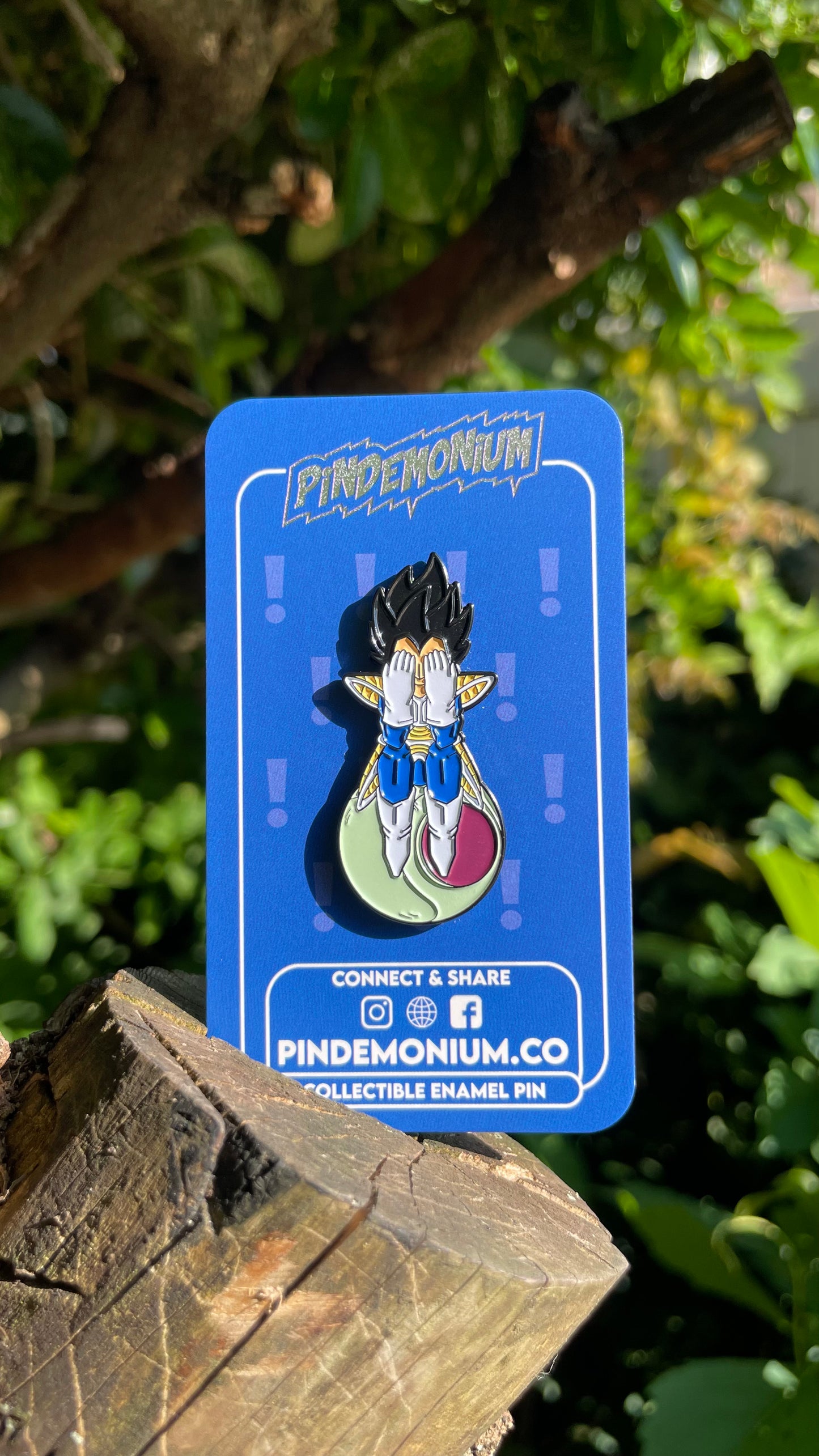 Vegeta Sitter 1.75' Soft Enamel Pin
