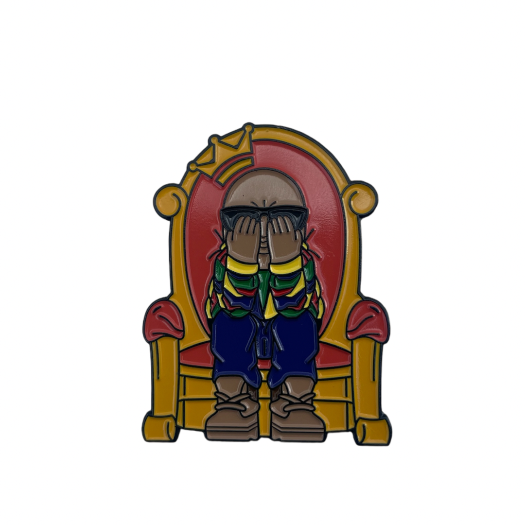 Biggie Sitter 1.75' Soft Enamel Pin