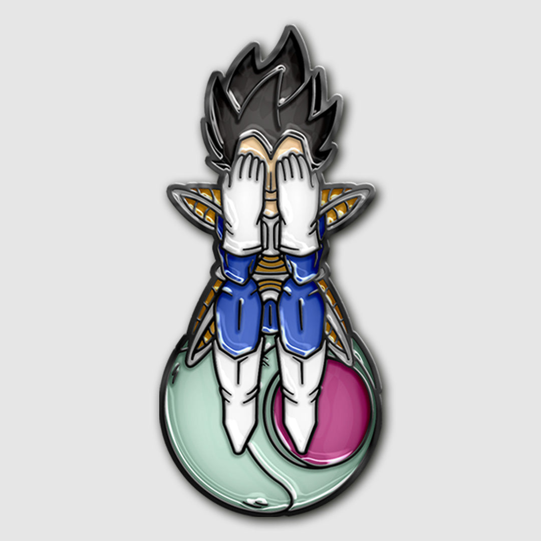 Vegeta Sitter 1.75' Soft Enamel Pin